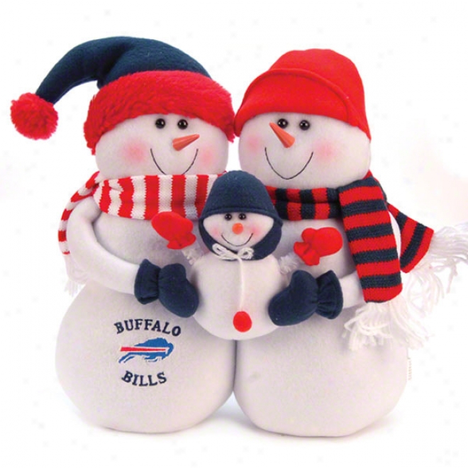 Buffalo Bills Plush Snowman Family