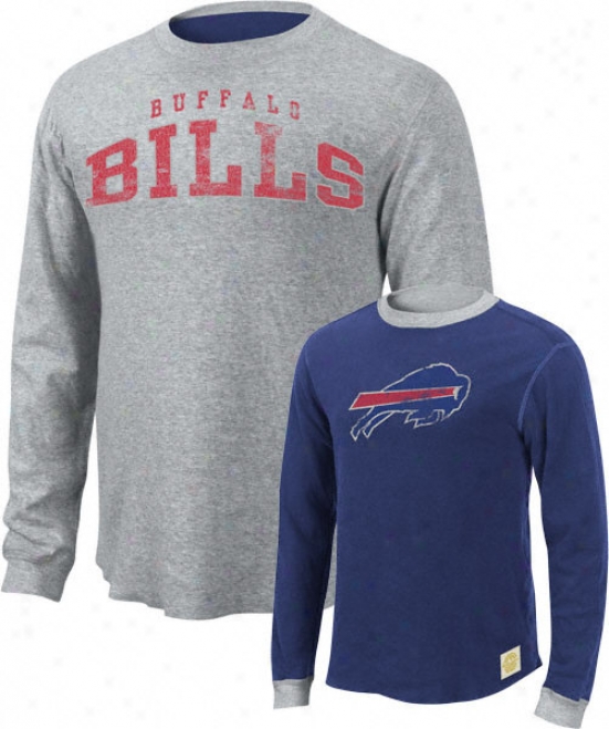 Buffalo Bills Retro Sport Long Sleeve Reversible Crew