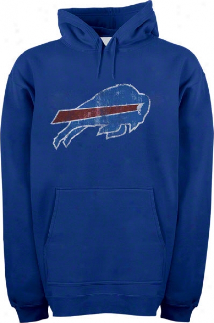 Buffalo Bills Royal Blue Vintage Logo Iii Hooded Sweatshirt