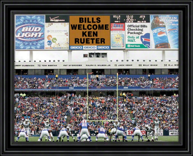 Buffalo Bills Scoreboard Meomries Customized 11x14 Black Framed Photograph