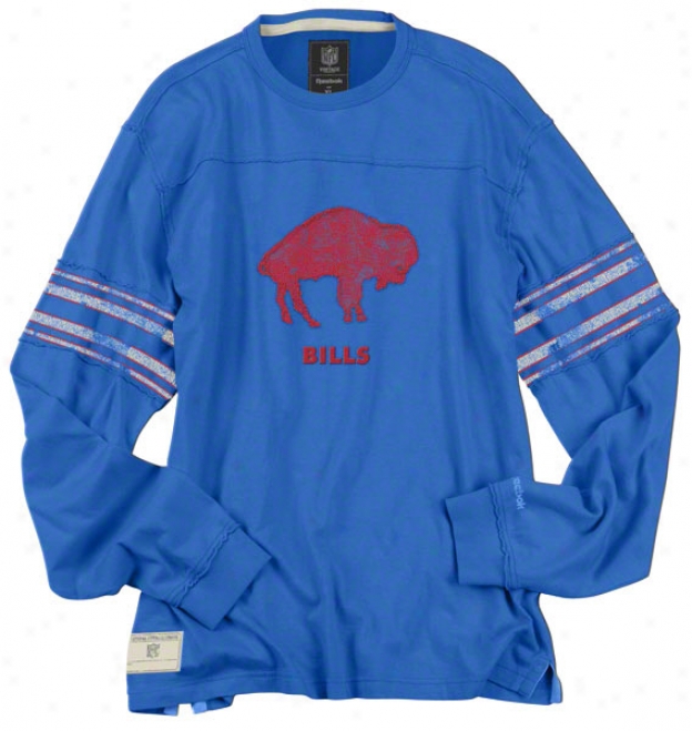 Buffalo Bills Vintage Long Sleeve Appliqu Jersey Crew