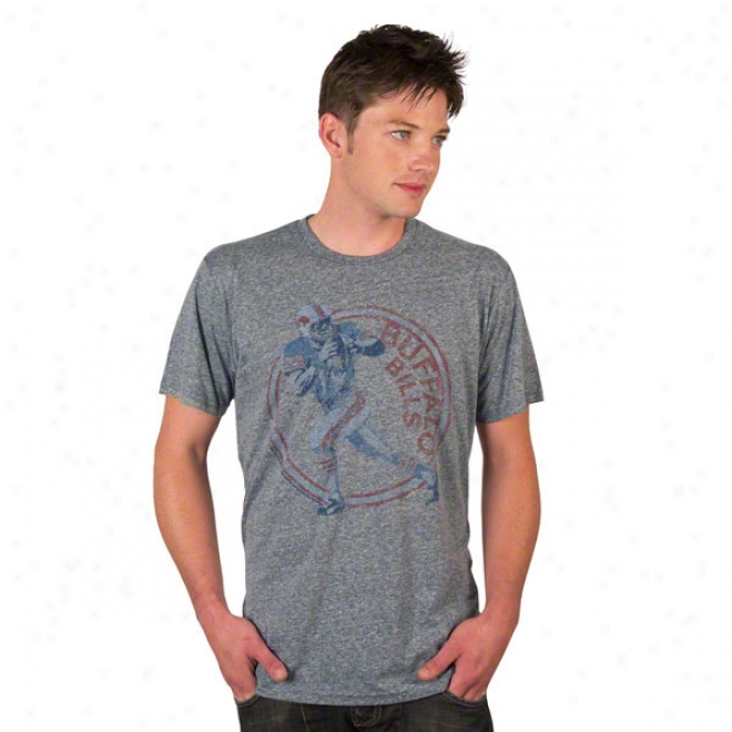 Buffalo Bills Vintage Player Image Tri-blend T-shkrt