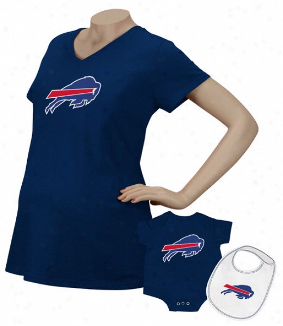 Buffalo Bills Women's Logo Premier Too Maternity T-shirt/infant Set