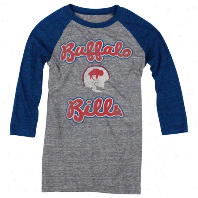 Buffalo Bills Women's Take Upper part Tri-blend 3/4 Sleeve Raglan T-shirt