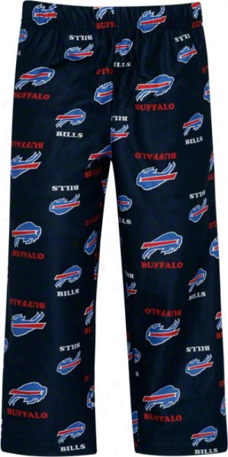 Buffalo Bills Youth Blue Printed Logo Sleep Pants