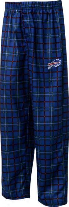 Buffalo Bills Youth Blue/grey Printed Plaid Sleep Pants