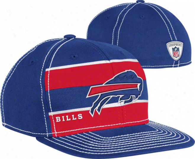 Buffalo Bills Juvenility Hat: 2011 Player Sideline Flat Brim Flex Hat