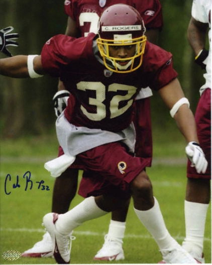 Carlos Rogers Wasnington Redskins 8x10 Autographed Photograph