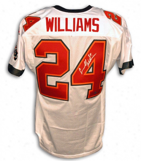 Carnell ''cadillac'' Williams Autographed White Adidas Jersey