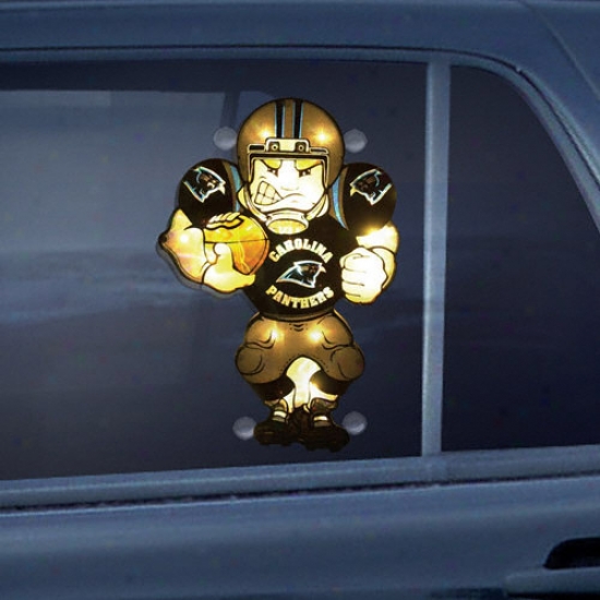 Carolina Panthers Doubling Sided Car Window Light-up Player