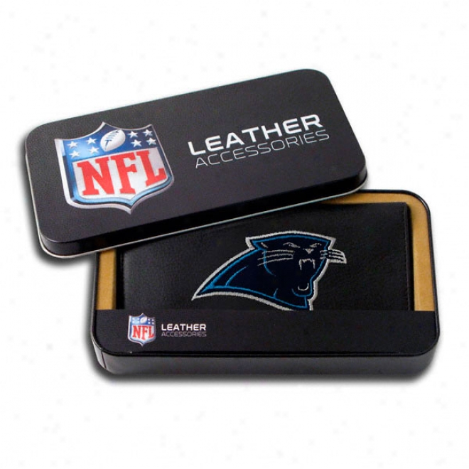 Carolina Panthers Embroidered Checkbok