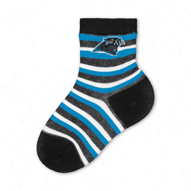 Carolina Panthers Infant Light Blue Nfl Wale Socks