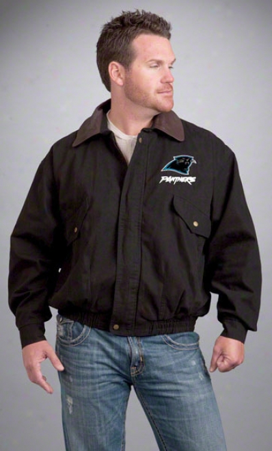 Carolina Panthers Jacket: Black Reebok Navigator Jacket