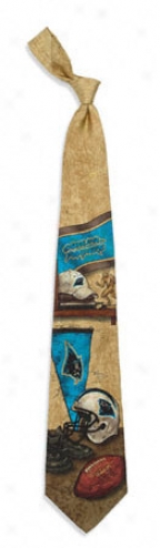 Carolina Panthers Nostalgia 2 Silk Tie