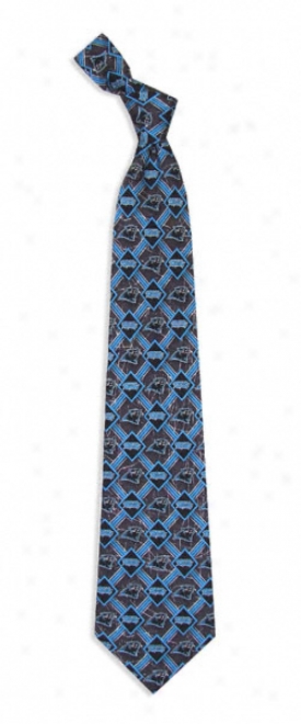 Carolina Panthers Pzttern Silk Tie