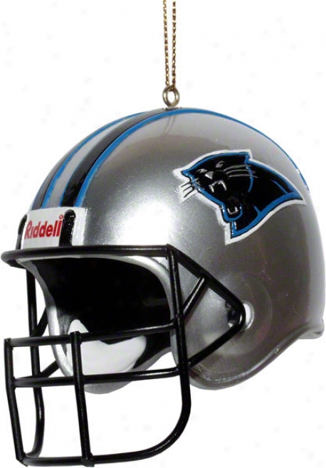 Carolina Panthers Team Helmet 3&quot Ornament