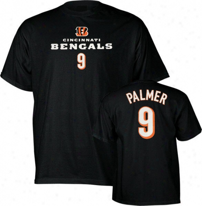 Carson Palmer Reebok Name And Number Cincinnati Bengals T-shrt