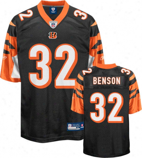 Cedric Benson Jersey: Reeobk Wicked Replica #32 Cincinnati Bengals Jersey