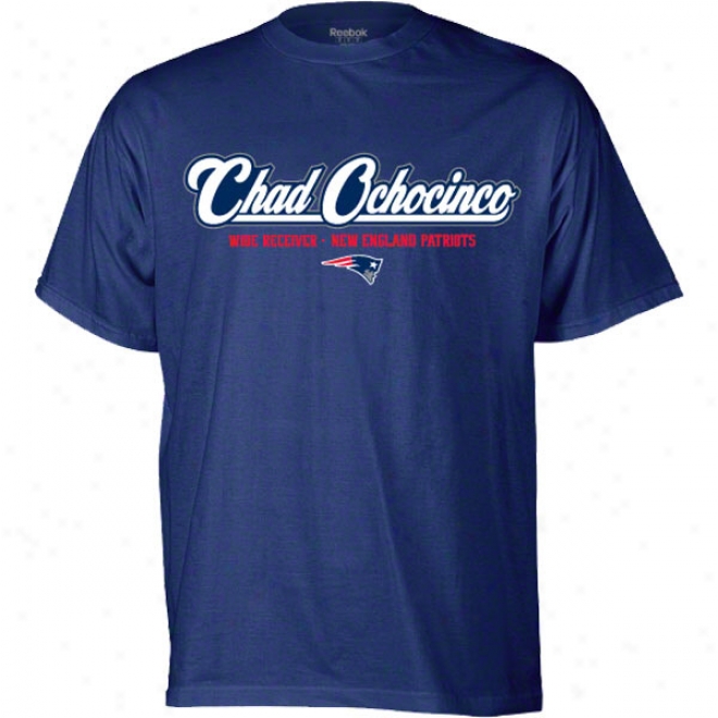 Chad Ochocinco New England Patriots Blue T-shirt