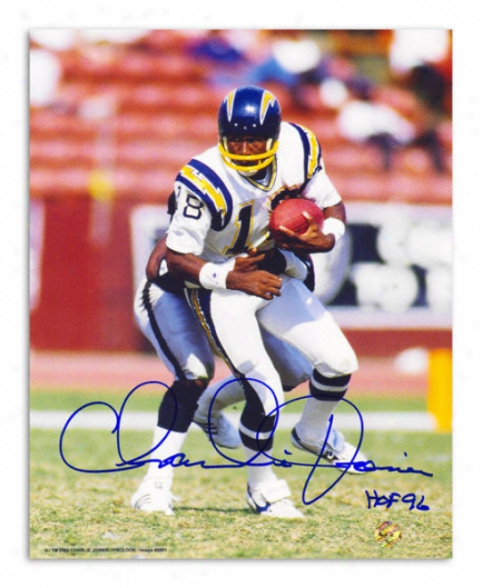 Charlie Joiner San Diego Chargers Autographed 8x10 Photograph