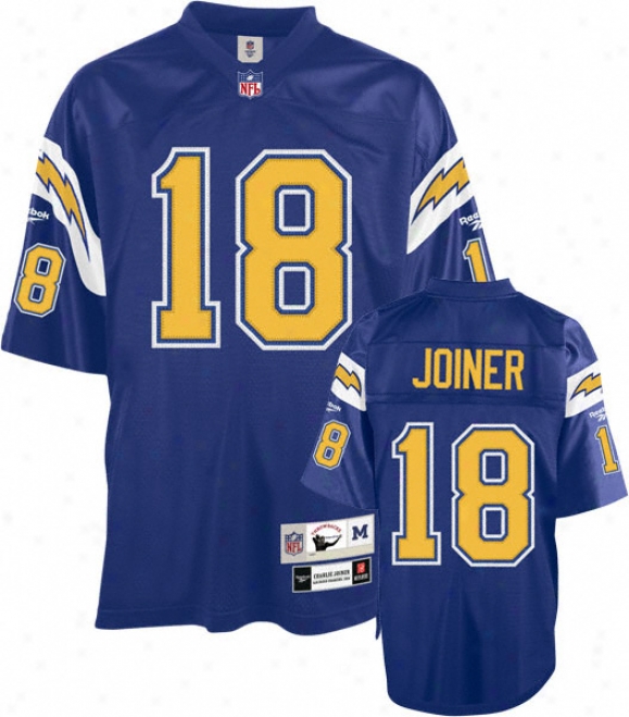 Charlie Joiner San Diego Chargers Blue Nfl Premier 1984 Throwback Jersey