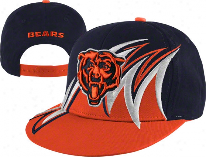 Chicago Bears 2 Tone Reverse Slash Snapback Hat