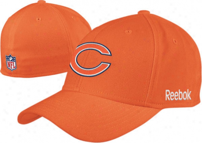 Chicago Bears 2010 Orange Flex Sideline Structured Hat