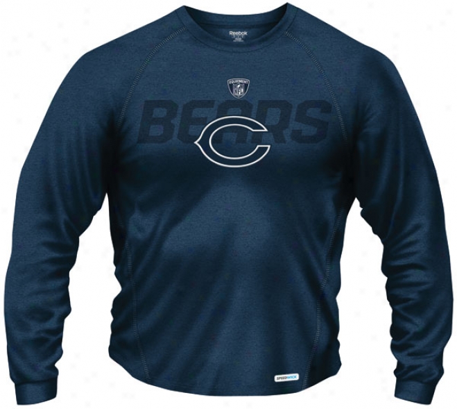 Chicago Bears 2011 Sideline Audible Nqvy Long Sleeve Performance T-shirt