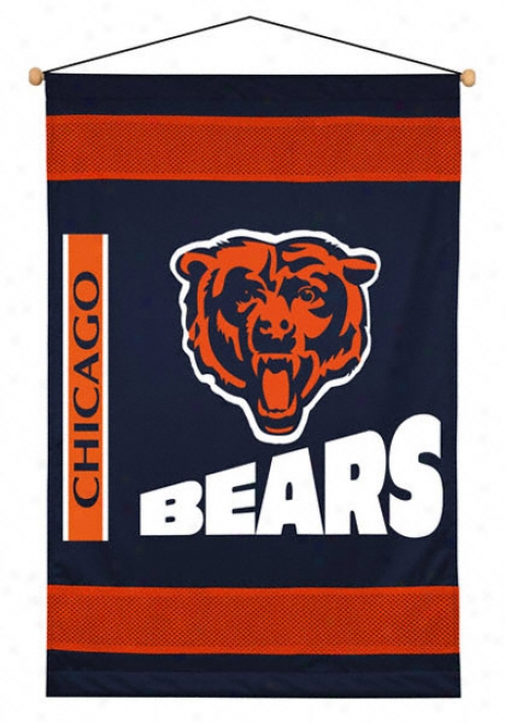 Chicago Bears 29.5x45 Sideline Wall Hangong