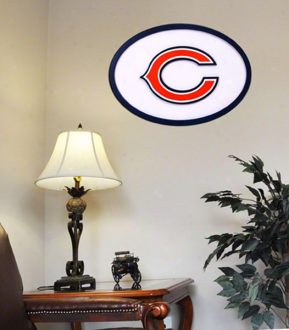 Chicago Bears 31 Inch Logo Wall Art