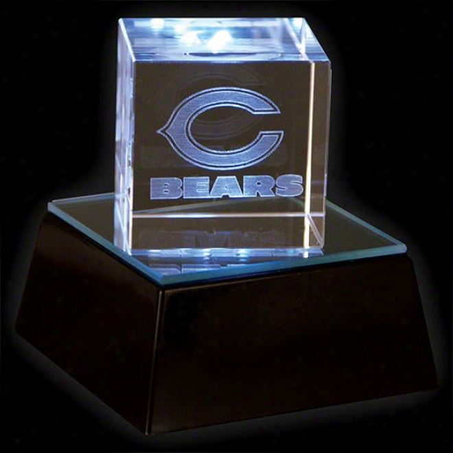 Chicago Bears 3&quot Primatic Cube With Base