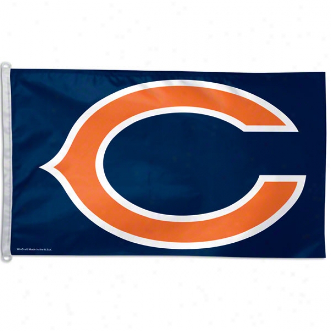 Chicago Bears 3x5 Logo Flag