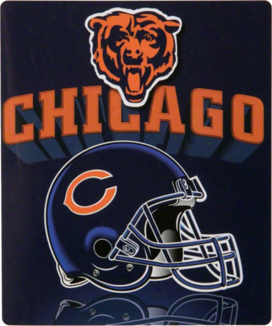 Chicago Bears 50x60 Grid Iron Fleece Throw