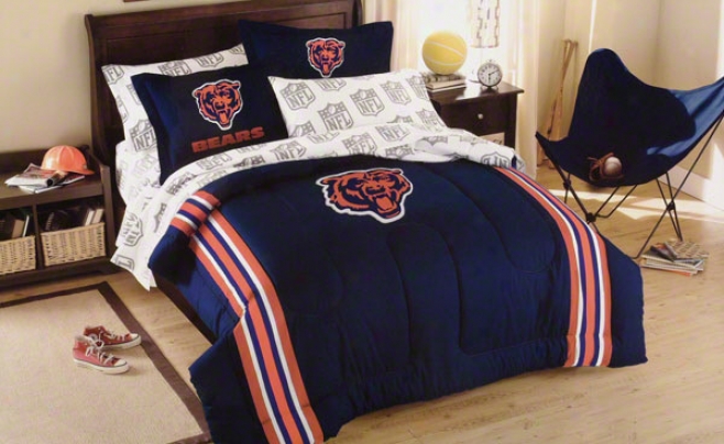 Chicago Bears Applique Full-twin Comforter Value With Shams