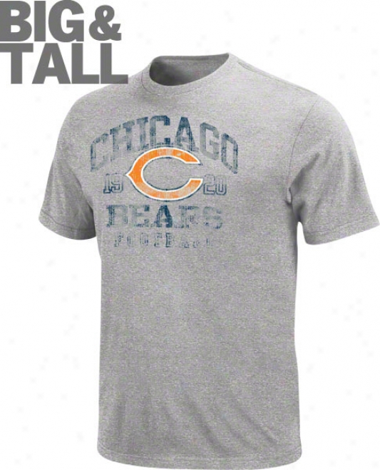 Chicago Bears Big & Tall Grey Hall Of Famer Gamer T-shirt