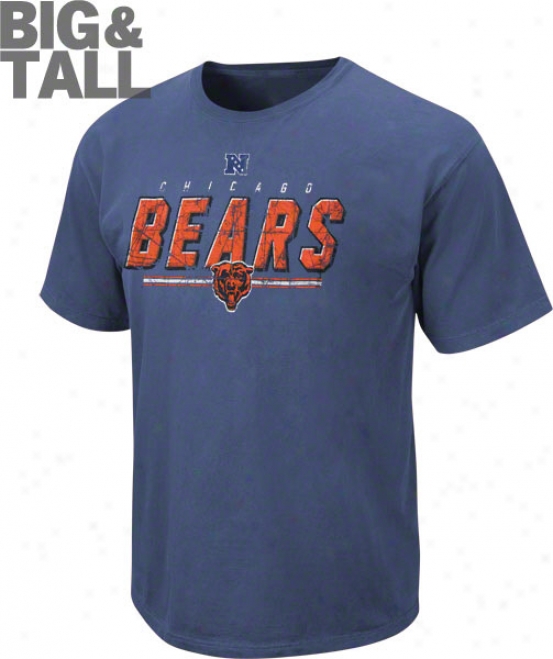 Chicago Bears Big & Tall Vin5age Roster Pigment Dye T-shirt
