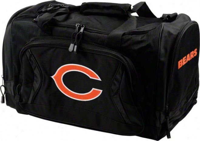 Chicago Bears Black Flyby Duffle Bag