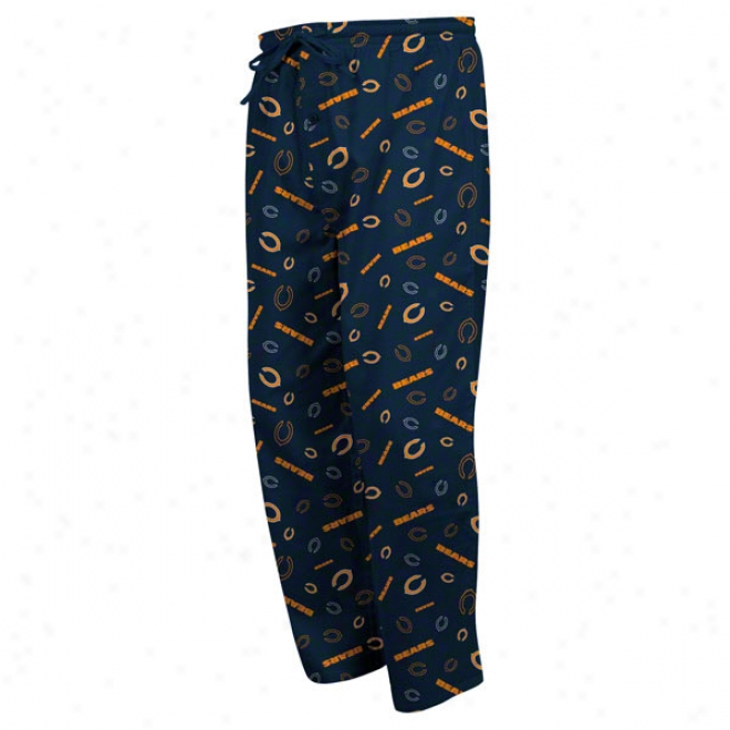 Chicago Bears Bootleg Play Iii Navy Sleep Pants