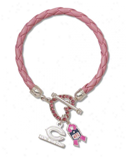 Chicago Bears Breast Cancer Awareness Bracelet