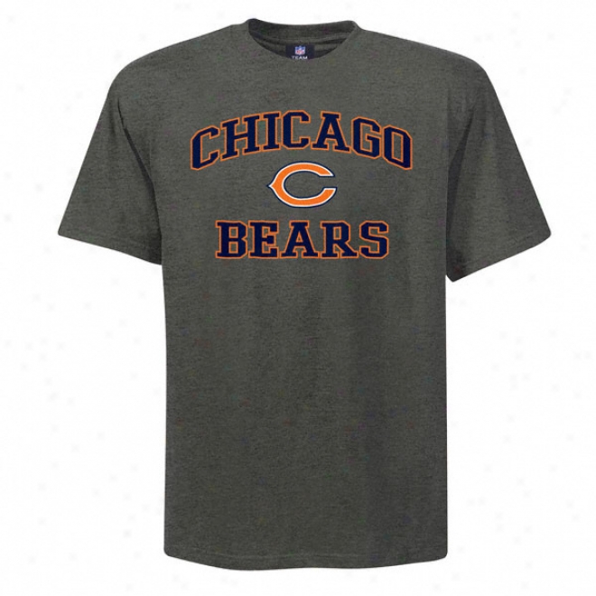 Chicago Bears Charcoal Heart And Soul Ii T-shirt