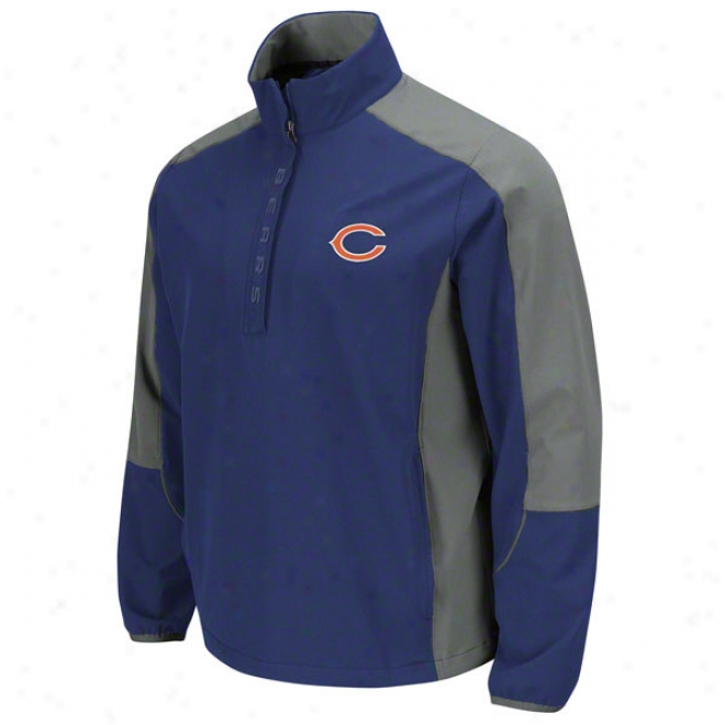 Chiicago Bears Determination Lightweighf Performancs Pull-over Jacket