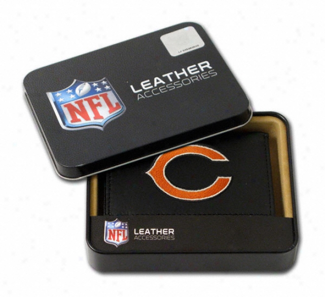 Chicago Bears Embroidered Trifold Wallet