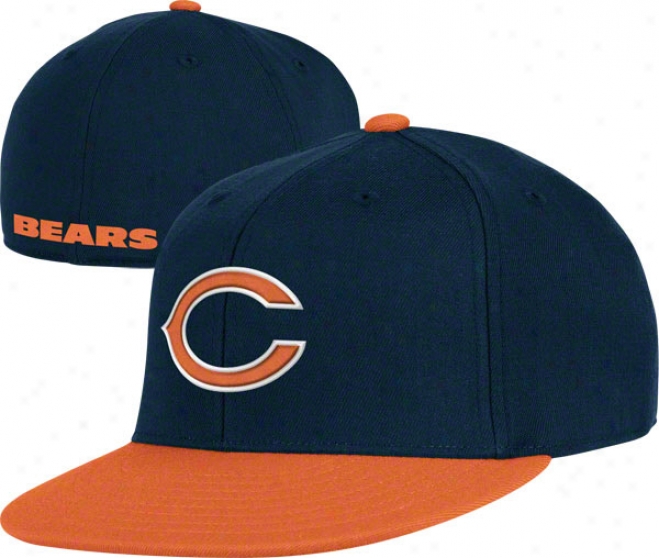 Chicago Bears Flex Hat: Alernate Flat Brim Flex Hat