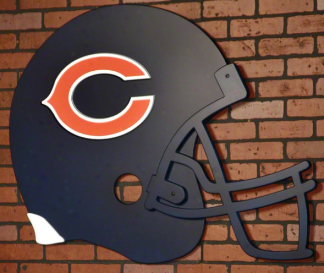 Chicago Bears Giant Football Helmet Art