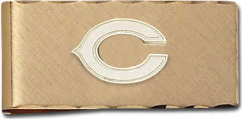 Chicago Bears Gold Plated Brass Money Clip