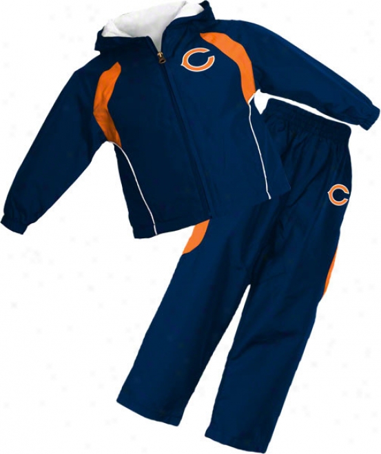 Chicago Bears Infant Full-zip Hooded Jacket And Pant Prescribe