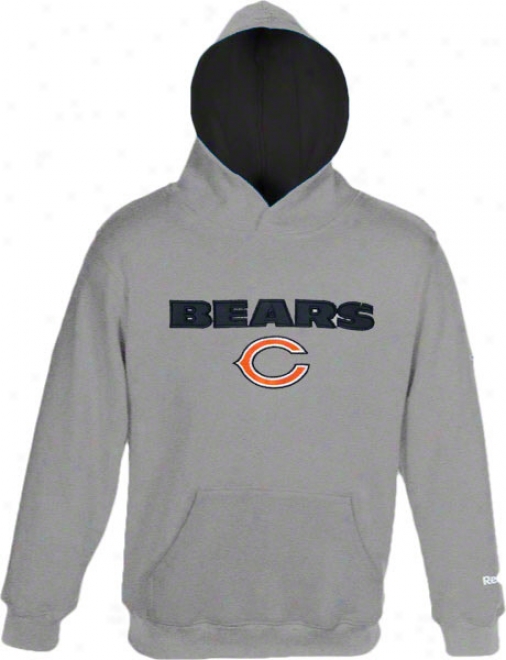 Chicago Bears Kids (4-7) Grey Sportsman Fleece Hooded Sweatshirt