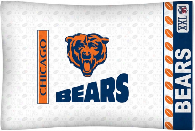 Chjcago Bears Micro Fiber Logo Pillow Case