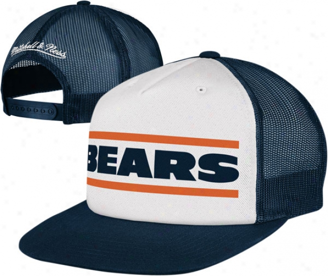 Chicago Bears Mitchell & Ness Throwback Meshback Snapback Adjustanle Hat