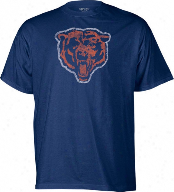 Chicago Bears -navy- Classic Nfl Throwback Logo T-shirt